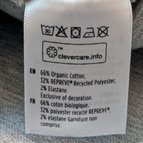 Tentree Clay Crewneck Sustainable Slouchy Women XL Cozy Minimalist Boatneck Grey - Picture 9 of 12